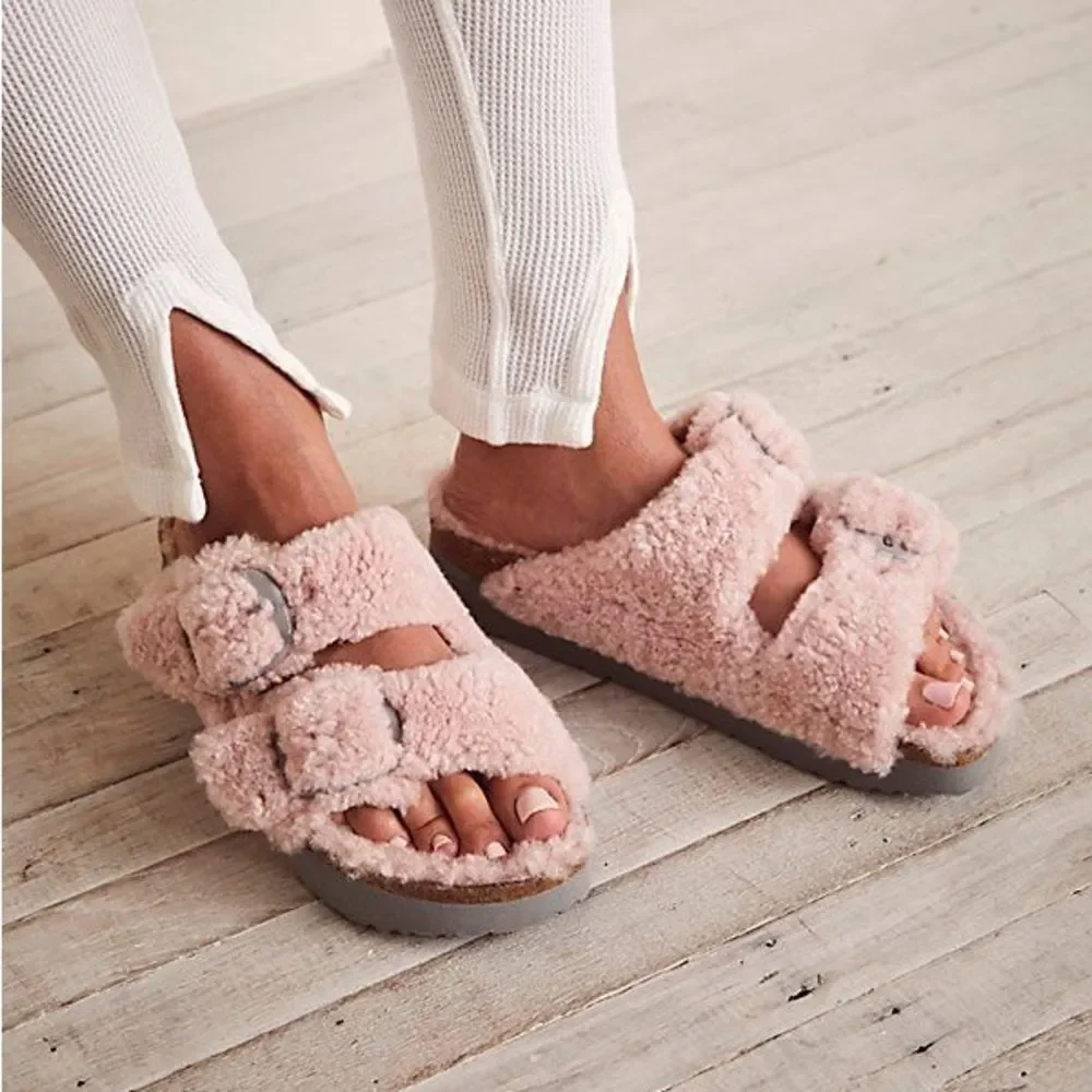 Birkenstock Arizona Big Buckle Shearling Sandals
